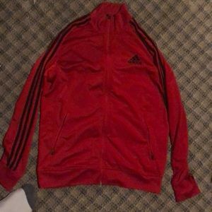 Red Adidas sweatshirt